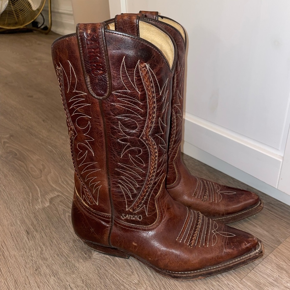 Leather western (cowboy) boots- Sancho